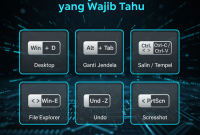 Pelajari shortcut keyboard Windows yang wajib